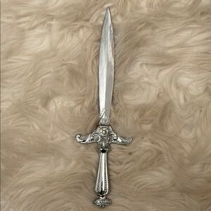Silver Decorative Dagger